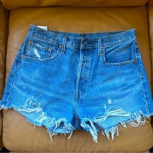Levi’s 501 Distressed Women’s Cut-off Jean Shorts